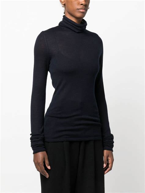 Silk And Cashmere Blend Turtleneck .